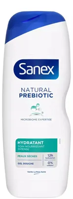 Produktbild von Sanex 700 ml Duschgel mit natürlichen präbiotischen Feuchtigkeitswirkstoffen