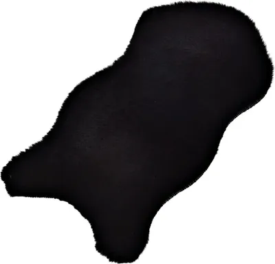 Produktbild von Kleines kurzflor Deko-Fell als Fell-Imitat in 50 x 25 cm schwarz