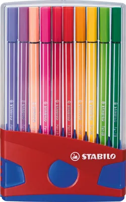 Immagine prodotto di STABILO Premium-Filzstift (Verkaufseinheit: 5) STABILO® Pen 68 ColorParade, mit 20 Stiften 661235 4006381372213