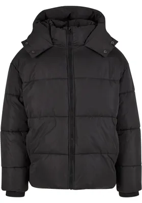 Obrázek produktu pro Bunda Urban Classics Puffer Jacket With Flap Hood black - M