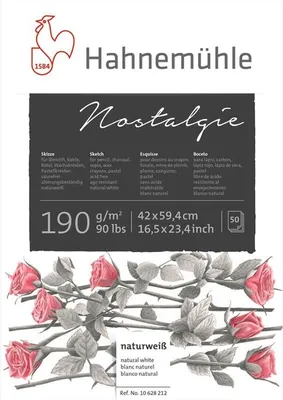 Produktbild von Hahnemühle Nostalgie Skizzenblock - 190 g/m² - DIN A2 - 50 Blatt