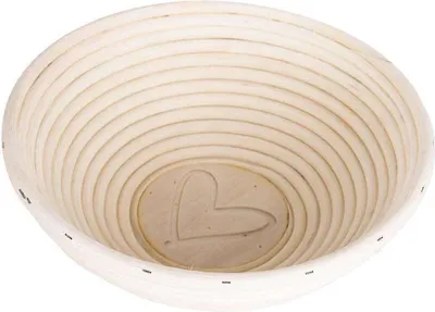 Produktbild von ORION Gärkörbchen Gärkorb Brotkorb aus Rattan HERZ 21 cm