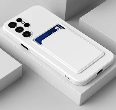 Produktbild von König Design Hülle kompatibel mit Samsung Galaxy S23 Ultra Kunststoff Soft Handyhülle - Handy Case Weiß