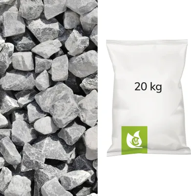 Produktbild von Ice blue Marmor Splitt, 25/40mm, 20kg