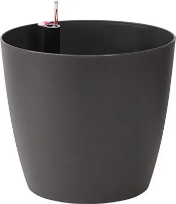 Productafbeelding van Famanu plantenpot met zelfwateringssysteem - Ø 35 cm - hoogte 30 cm - kunststof - antraciet