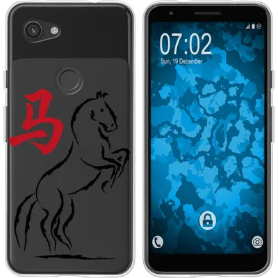 Produktbild von PhoneNatic Case kompatibel mit Google Pixel 3a XL Silikon-Hülle Tierkreis Chinesisch M7