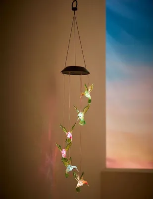 Produktbild von Solar Windspiel,Mobile  mit Dämmerungssensor Kolibris