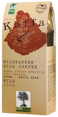 Obrázek produktu pro Kaffa Wild coffee - jemná zrnková káva 250g