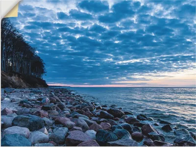 Produktbild von ARTland Wandbild, selbstklebend Steine an der Küste der Ostsee I Größe: 60x45 cm