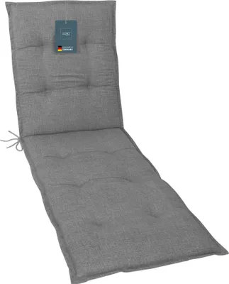 Produktbild von LILENO HOME Sonnenliege Auflage als [1er Set - Rollliege] in Hellgrau - Gartenliegen Auflage perfekt für Strandliege - Polster Auflage für Gartenliege (190x60x6cm)