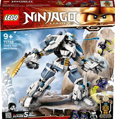 Zdjęcie produktu dla LEGO NINJAGO Starcie tytanów Mech, Zestaw do budowania, 9 lat(a), Plastik, 0 szt., 1,05 kg