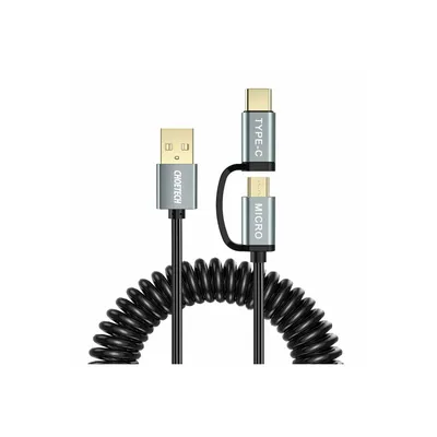 Produktbild von Choetech 2in1 Kabel USB Ladekabel USB Typ C Micro USB 1.2m Kabel