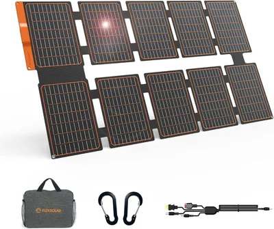 Immagine prodotto di Pannello solare da 100W - Caricabatterie solare pieghevole - Pannello solare portatile - Caricatore solare
