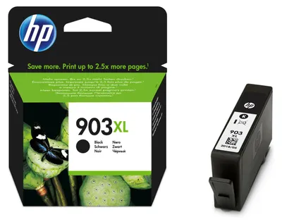 Zdjęcie produktu dla HP Oryginalny czarny wkład atramentowy 903XL, Wysoka (XL) wydajność, Czarny, Tusz na bazie pigmentu, 20 ml, 1 szt., 750 stron(y)