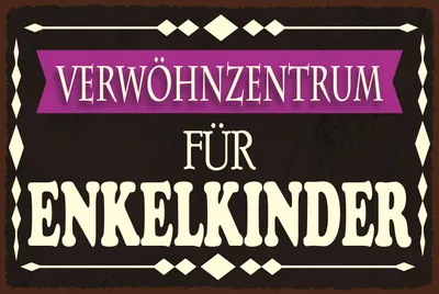 Produktbild von vianmo Blechschild 12x18 cm Verwöhnzentrum für Enkelkinder