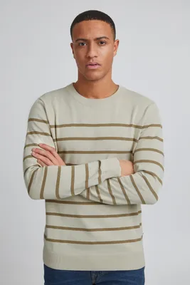 Produktbild von SOLID SDBrice LS2 Herren Strickpullover Feinstrick Pullover aus 100% Baumwolle