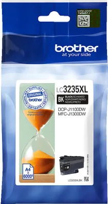 Zdjęcie produktu dla Brother LC3235XLBK, Wysoka (XL) wydajność, Czarny, Tusz na bazie pigmentu, 1 szt., 6000 stron(y), Jednopak