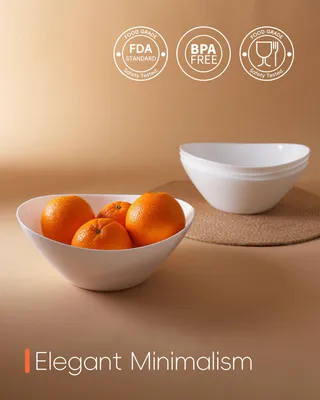 Produktbild von Servierschalen Set, 4-teilig, 1,29 L, oval, opalglas, mikrowellen- und spülmaschinengeeignet