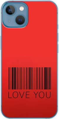 Produktbild von König Design Hülle kompatibel mit Apple iPhone 14 Kunststoff Soft Handyhülle - Handy Case Love You