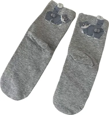 Produktbild von Niedliche Katzensocken, Cartoon-Katzensocken mit Bommeln, dehnbare, lustige Tier-Socken, Weihnachts- und Geburtstagsgeschenk für Frauen und Männer, Katzenliebhaber.