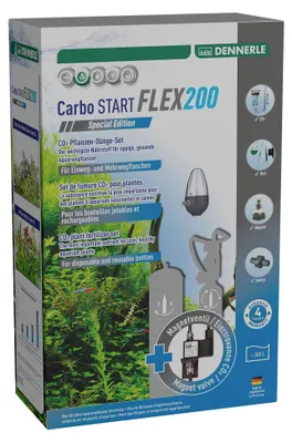 Produktbild von Dennerle Carbo START Flex200 Spec. Edition - CO2-Düngeset für Aquarien bis 200 Liter