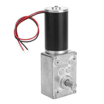 Zdjęcie produktu dla Elektryczna skrzynia biegów z redukcją prędkości Odwracalny silnik z przekładnią ślimakową Wał 8 mm 24 V (30 obr./min)
