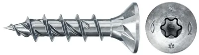 Produktbild von fischer Spanplattenschraube PowerFast, FPF II CTF 5,0 x 20 BC 200 Senkkopf mit Innenstern TX Vollgewinde galvanisch verzinkt, blau passiviert, 200 Stück