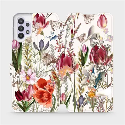 Immagine prodotto di Custodia per cellulare con sportello per Galaxy A32 5G, Mobiwear Book, bouquet di fiori