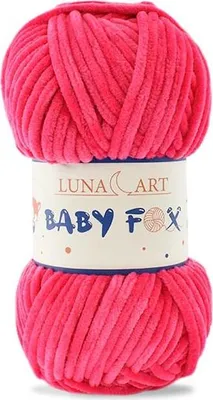 Produktbild von Luna Art Baby Fox Wolle Fuchsia 100% Polyester, ideal für Kinderprojekte