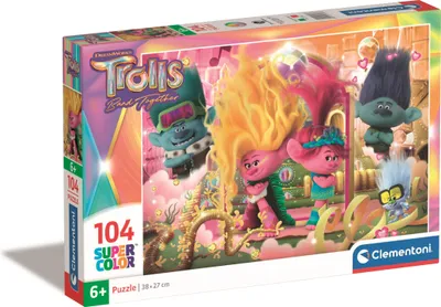 Immagine prodotto di Puzzle CLE 104 SuperKolor Trolls 3 27268