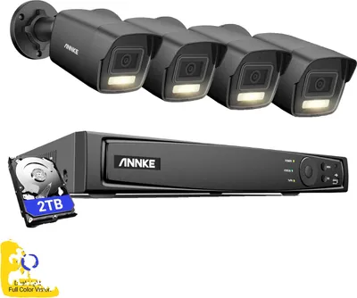 Produktbild von ANNKE 3K POE Überwachungssystem, 4 Kameras, integriertes Mikrofon, 4Stück 2TB