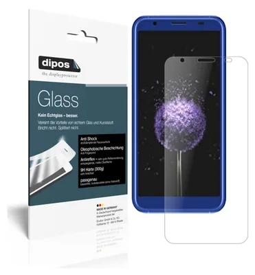 Produktbild von 2x Schutzfolie für Doogee X50L matt - Anti-Shock 9H Folie dipos Glass Kunststoffglas