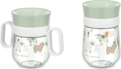 Produktbild von Mepal - Trinklernbecher 360° Mio - Auslaufsicher - 360 Rand ermöglicht das Trinken von jeder Seite - Intelligenter Deckel schließt sich, wenn das Trinken aufhört -  - 500 ml - Little Farm
