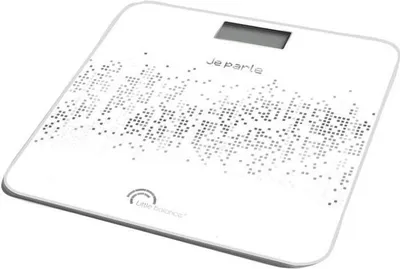 Produktbild von Personenwaage, Elektronische Sprechende Waage, 180kg Kapazität, Sprachausgabe, Großes LCD Display, Gehärtetes Glas, Schwarz