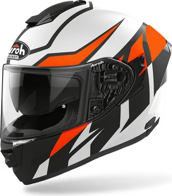 Zdjęcie produktu dla Kask Airoh ST 501 Frost, czarny/czerwony, 2XL (63)
