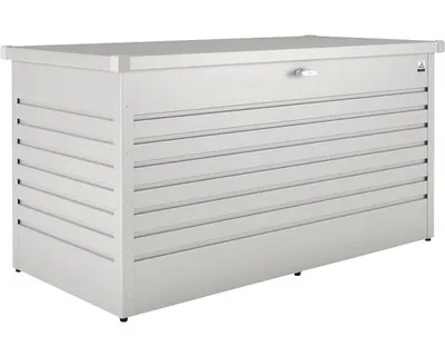 Produktbild von Biohort LeisureTime Box 160, Aufbewahrungsbox, Silber, Metallisch, Rechteckig, Galvanisiertes Stahl, Einfarbig, Draußen