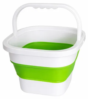 Produktbild von Verk 27716 Zusammenklappbarer Silikon-Eimer 17 l, grün