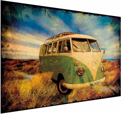 Produktbild von Posterpapier Poster - Retro Bus 90x60 cm Menschen i-C-0137-ao-a