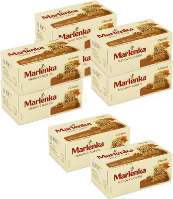 Productafbeelding van MARLENKA® Actie: 6+2 honingkoekjes met walnoten, 8 x 100 gram