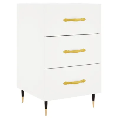 Immagine prodotto di vidaXL Comodino bianco 40x40x66 cm in materiale derivato dal legno