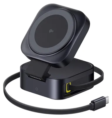 Obrázok produktu pre Baseus P10276800123-00, Vnútorný, USB, Bezdrôtové nabíjanie, 0,6 m, Čierna