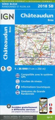 Immagine prodotto di Châteaudun. Mappa 1:25000