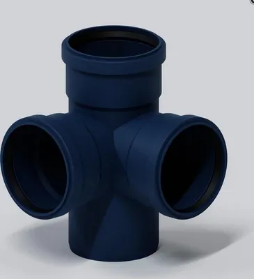 Immagine prodotto di PoloPlast Eckdoppelabzweig PKEDA Polo-Kal NG DN 110/110/110 87,5Grad