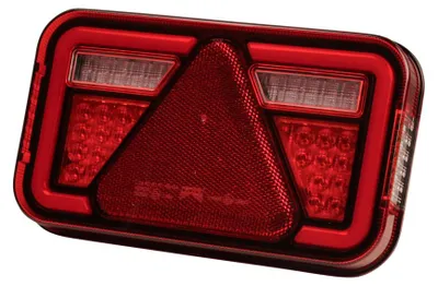 Aspock Zadné obdĺžnikové LED svetlo 241x141x51 Vľavo 34-8941-037