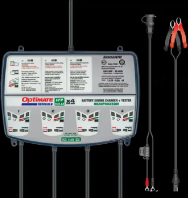 Produktbild von Batterieladegerät OptiMate Lithium Quad Bank 4x 8-stufig, 12.8V/13.2V, 0.8A Lithium