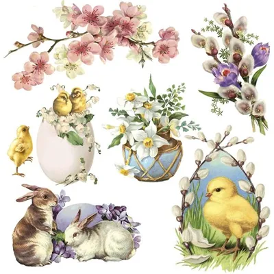 Produktbild von Ostern Tierservietten 33x33cm 20St.