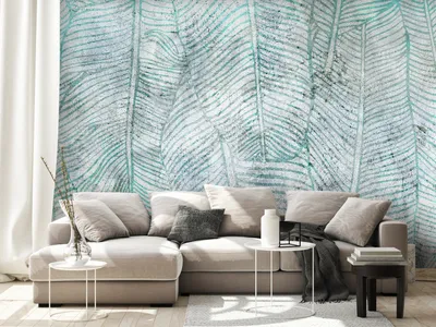 Produktbild von Vlies Fototapete Blätter 300x210 cm Tapeten Wandtapete XXL Natur Botanik Pflanze Bananengewächs Abstrakt b-C-0860-a-a