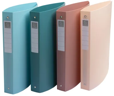 Produktbild von Exacompta Skandi Ordner, halbstarr, Polypropylen, recycelt, 4 verschiedene Ringe