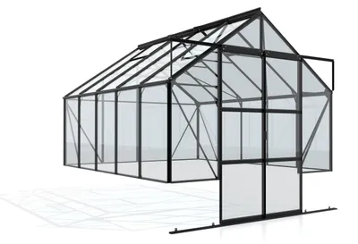 Produktbild von Vitavia Gewächshaus Cassandra 8300, ESG 3mm, schwarz