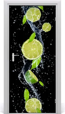Produktbild von Tulup Türaufkleber 95x205 cm Dekorative Aufkleber Selbstklebend Wasserdichte Tapete Abnehmbar Schlafzimmer Wohnzimmer Wohnkultur - Limette